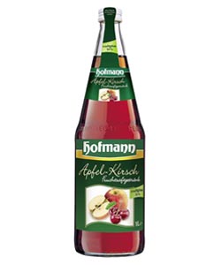 Apfel Kirsch Saft Flasche