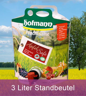 Apfelsaft 3 Liter Beutel